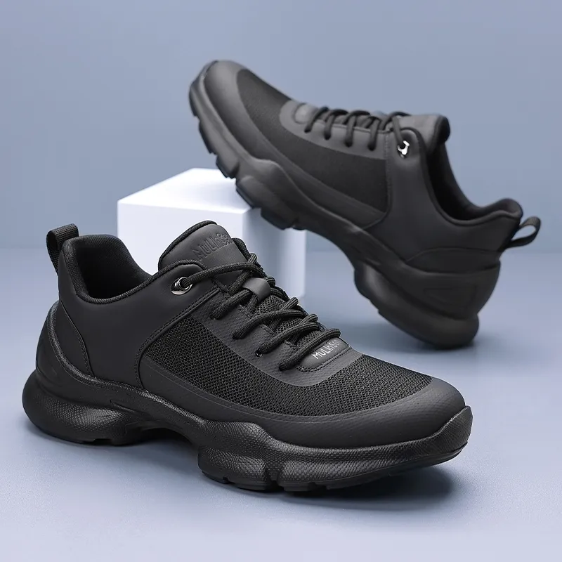 Mulinsen Casual Shoes Men Low Top Black-4