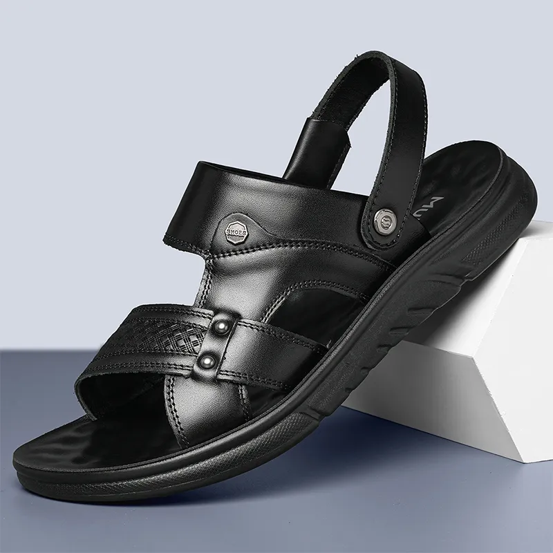 Mulinsen Beach Sandals Men Black/Brown-3