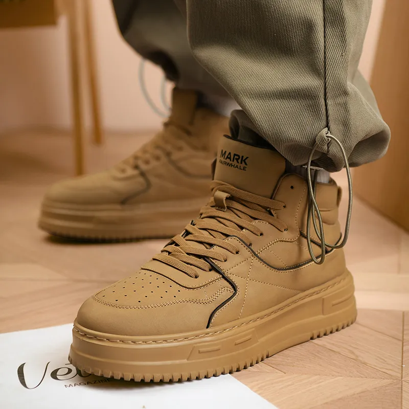 FAIRWHALE High-Top Minimalist Style Versatile Students Individual Design Air Force 1 Men's-8