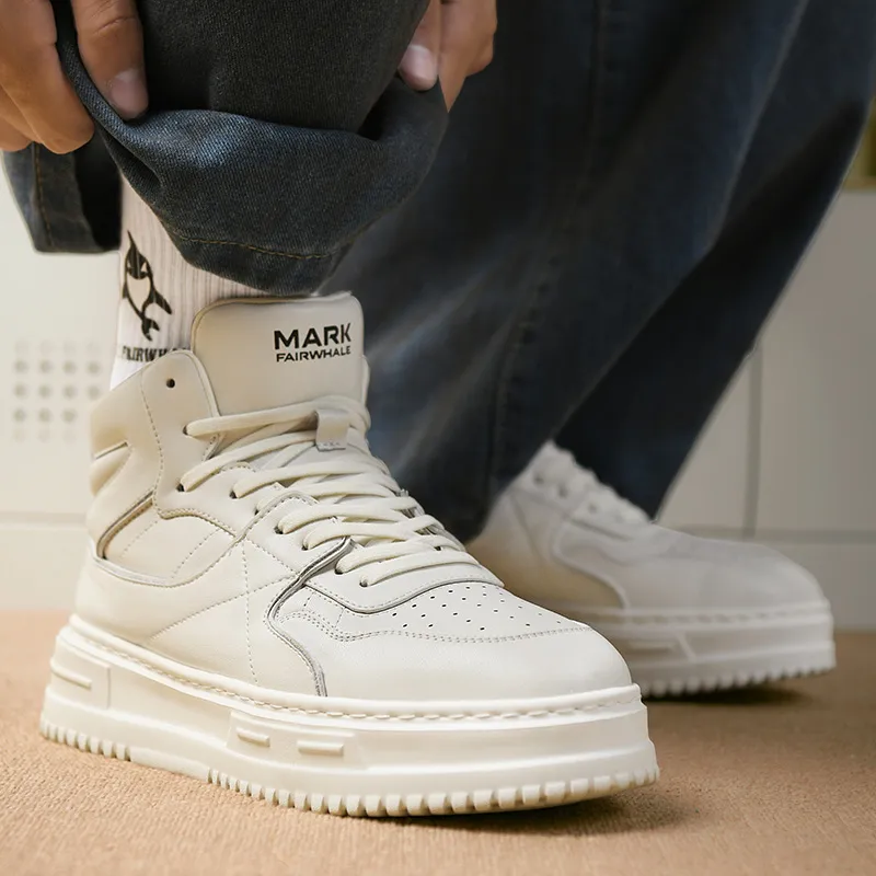 FAIRWHALE High-Top Minimalist Style Versatile Students Individual Design Air Force 1 Men's-12