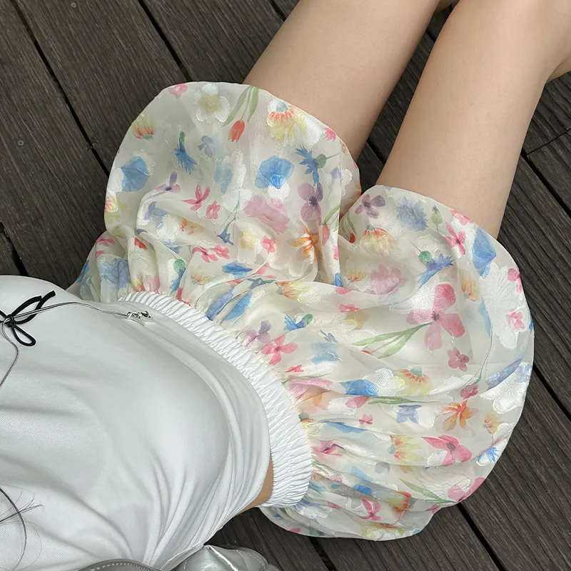 ZCDECO Casual Shorts Women's Multicolor Tulip Pants-5