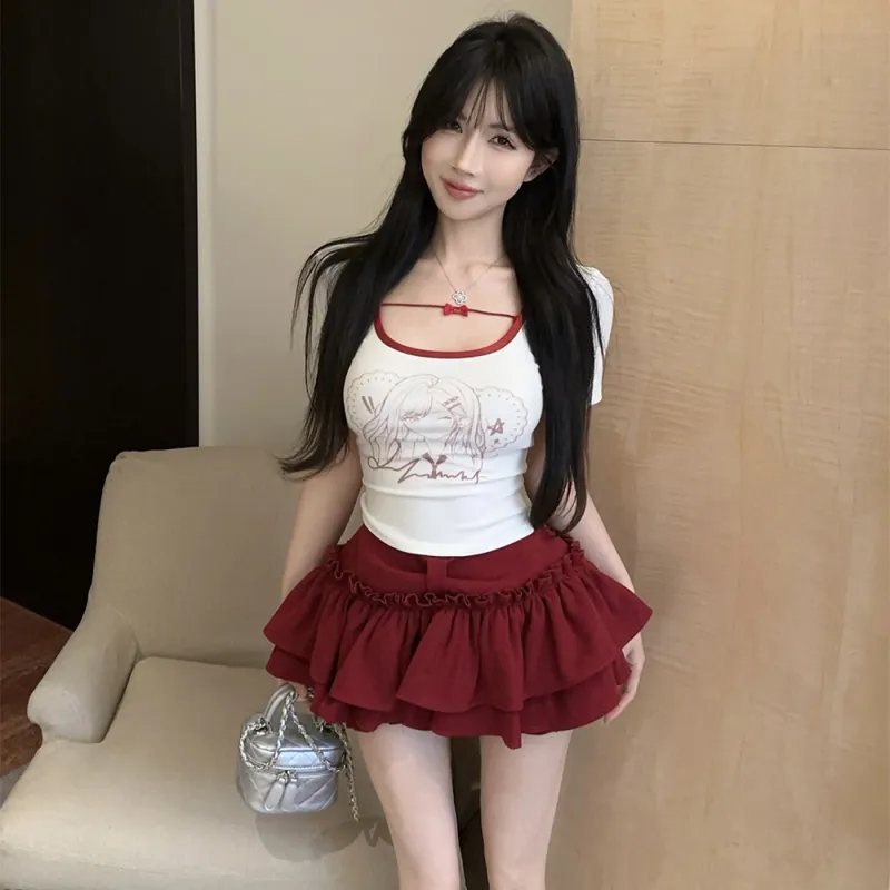 ZCDECO Two Piece Skirt Sets Women's-5