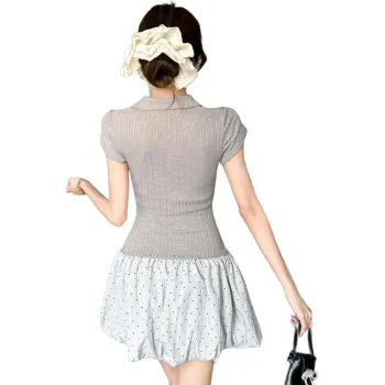 ZCDECO Short Sleeved Dress Women's Gray