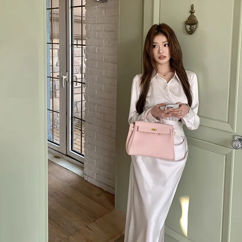 ZCDECO Skirt Set Women's Apricot-2