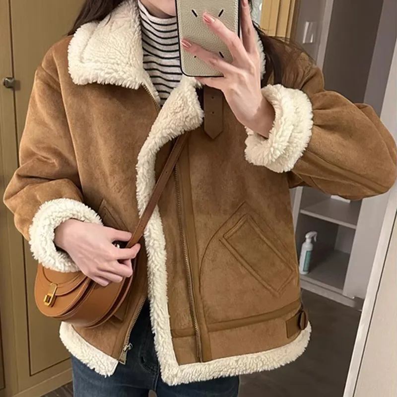 ZCDECO Jacket Women's Light Brown-2