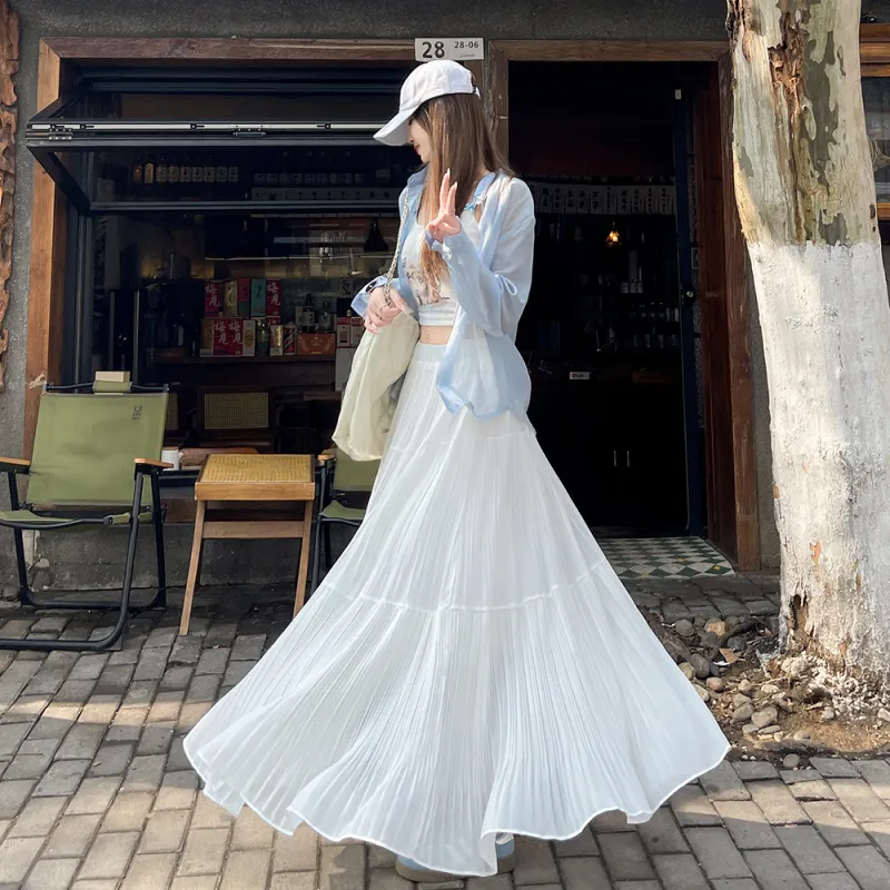 ZCDECO Casual Long Skirt Women's-5