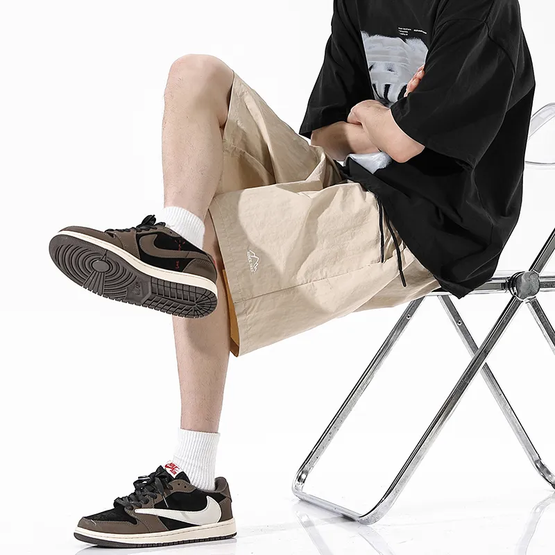 GROW DATE Cargo Shorts Unisex Night Black-70