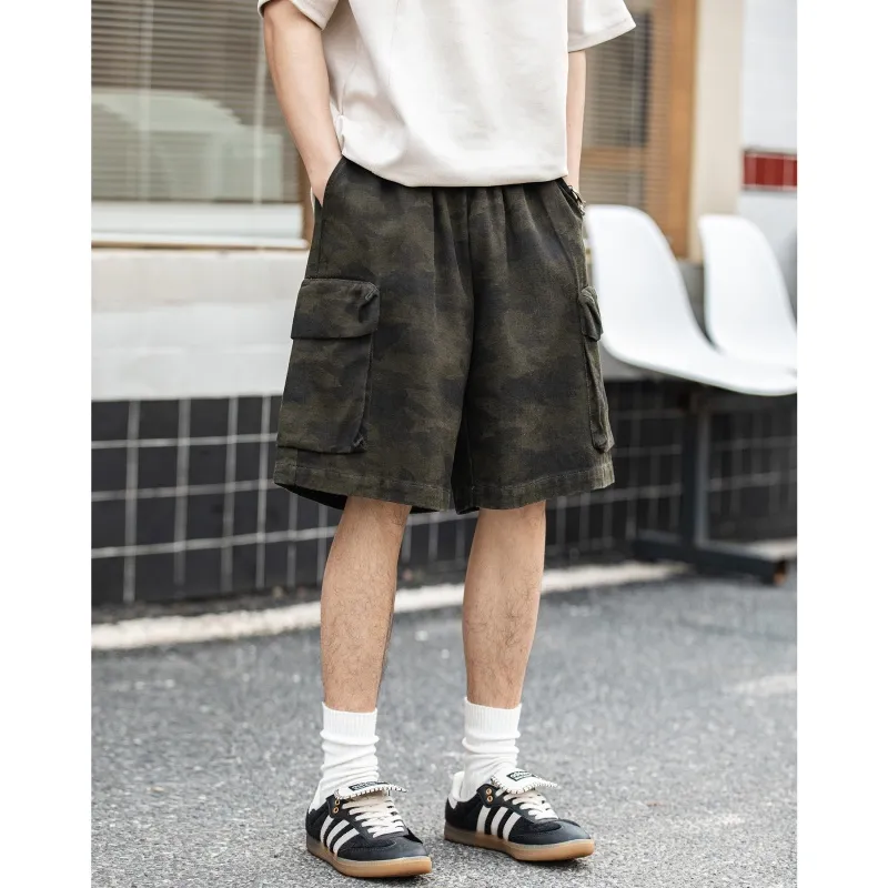 GROW DATE Casual Shorts Unisex Camouflage-3