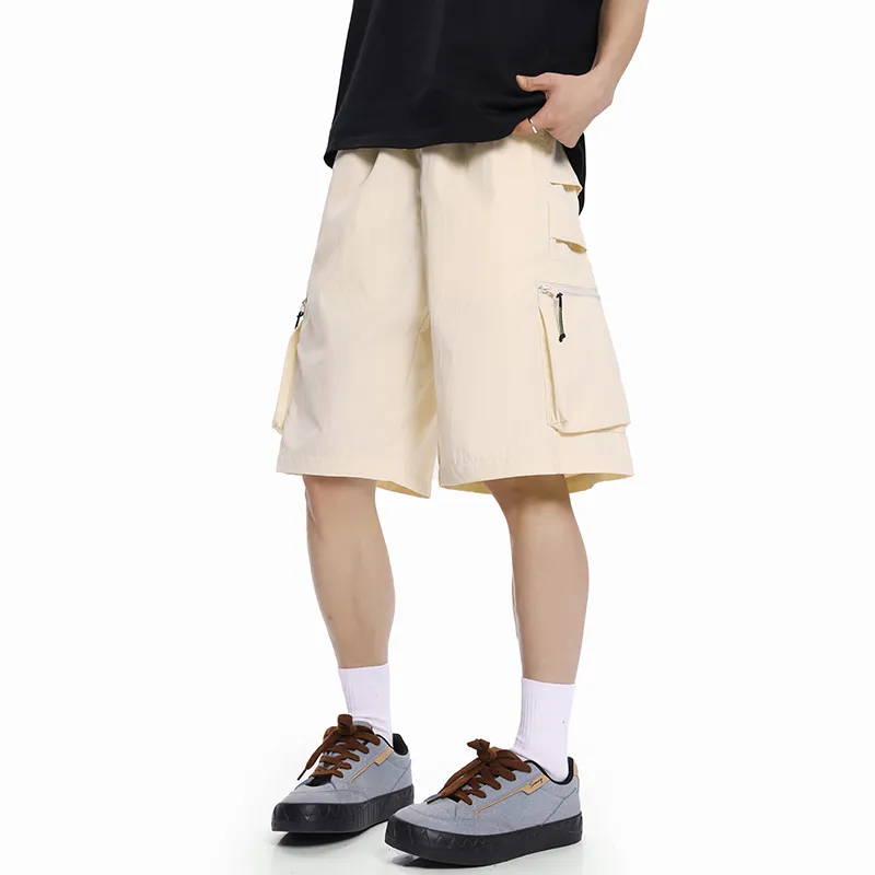 GROW DATE Cargo Shorts Unisex Army Green-6