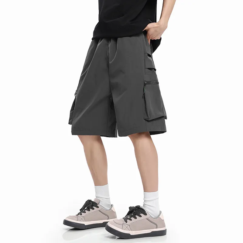 GROW DATE Cargo Shorts Unisex Army Green-15