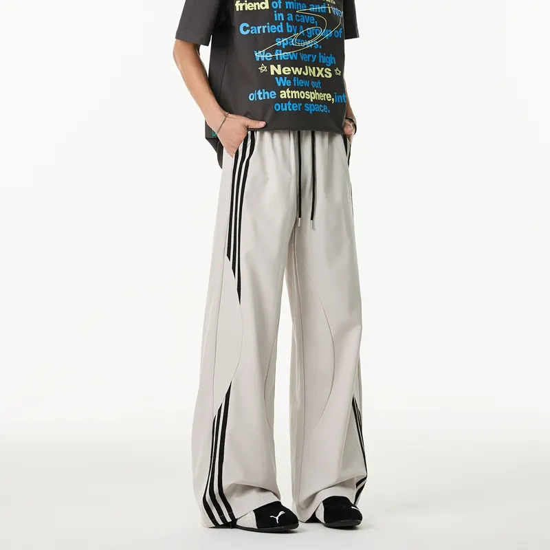 GROW DATE Casual Pants Unisex Heather Gray-3