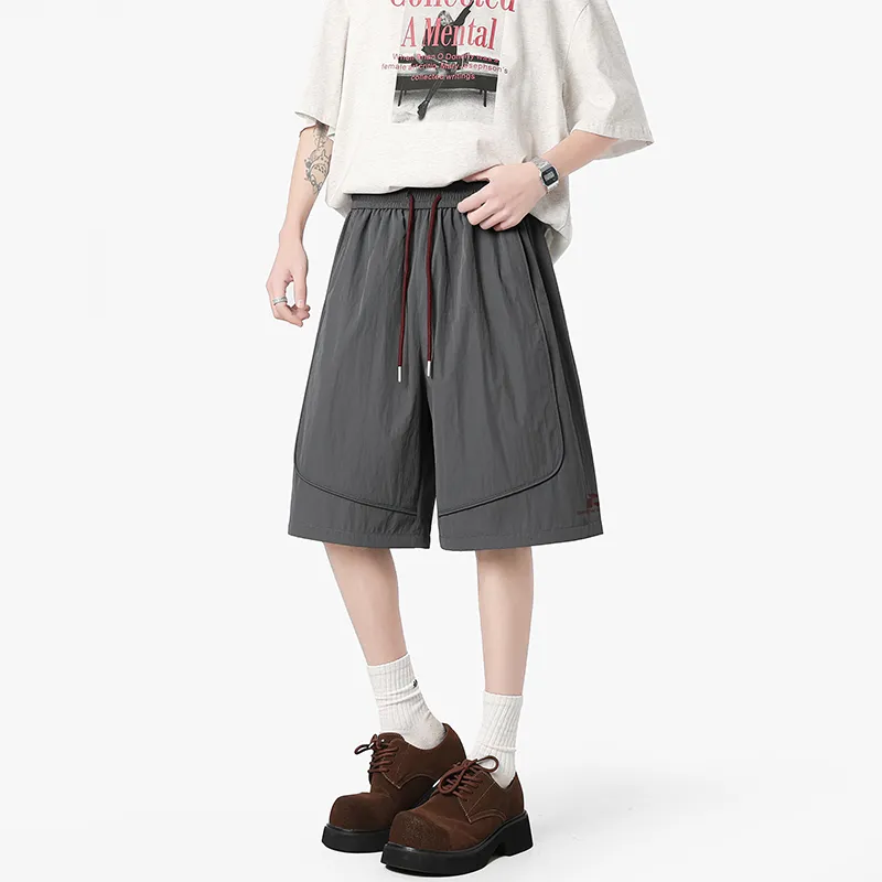 GROW DATE Cargo Shorts Unisex Night Black-8