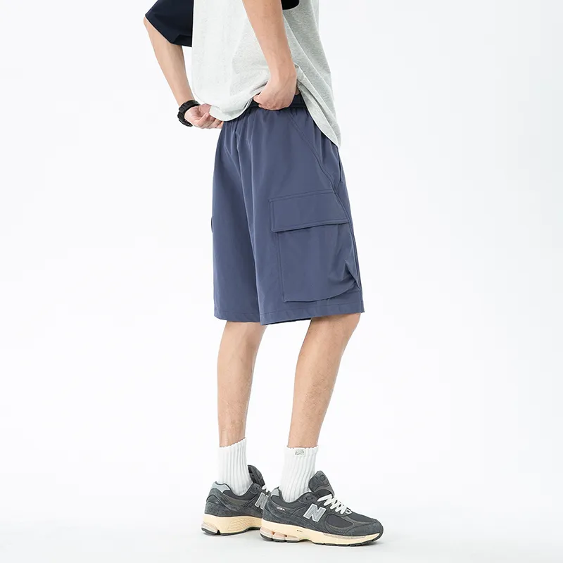 GROW DATE Cargo Shorts Unisex Black-13