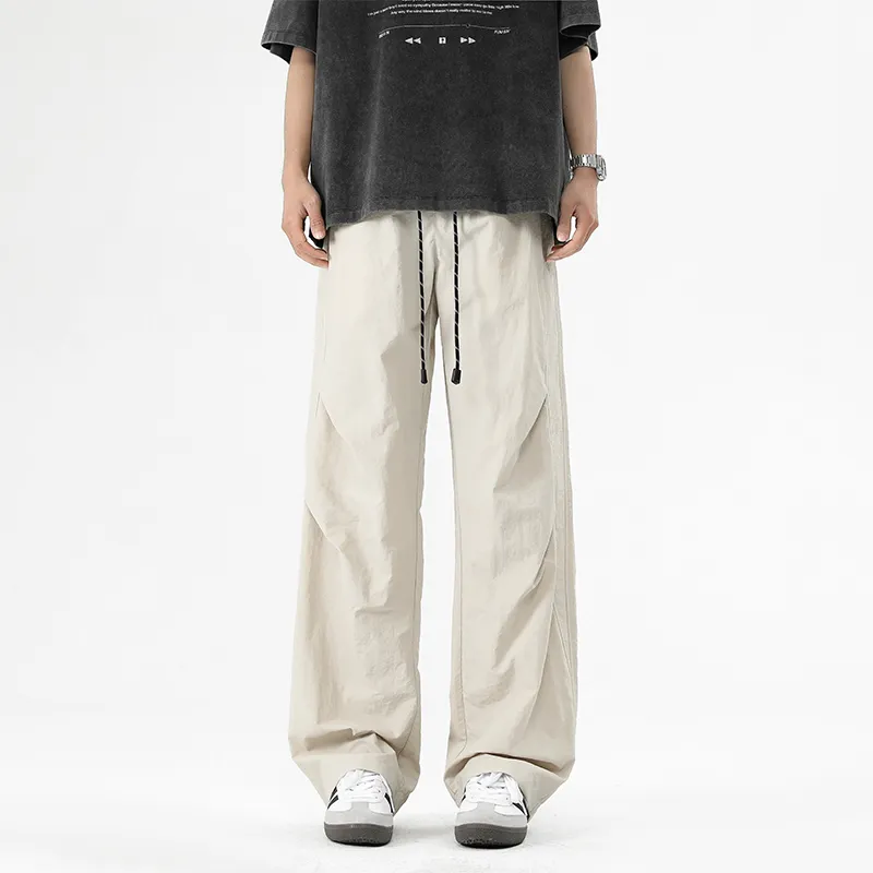 GROW DATE Casual Pants Unisex Apricot-2