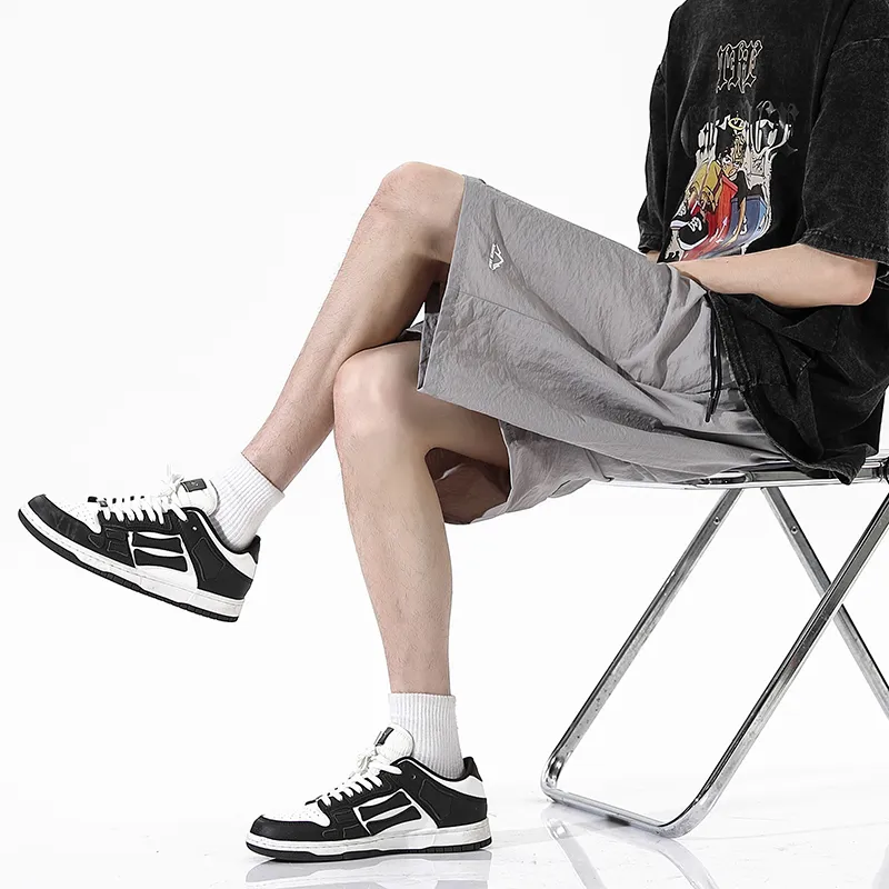GROW DATE Cargo Shorts Unisex Night Black-75