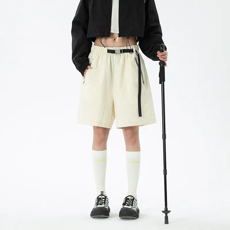 GROW DATE Cargo Shorts Unisex Black-4
