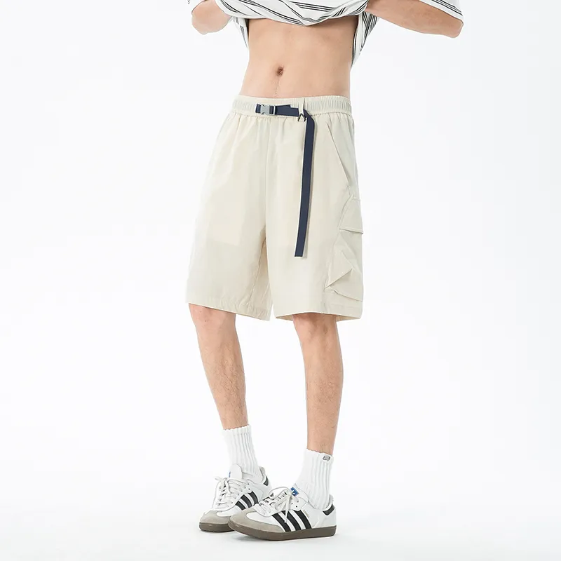 GROW DATE Cargo Shorts Unisex Black-18