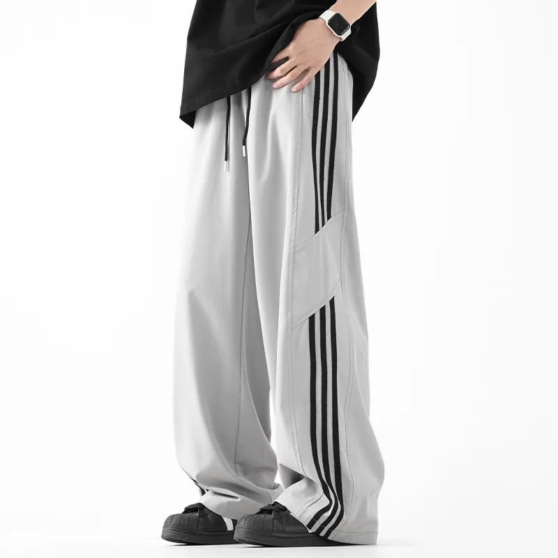 GROW DATE Casual Pants Unisex Heather Gray-13