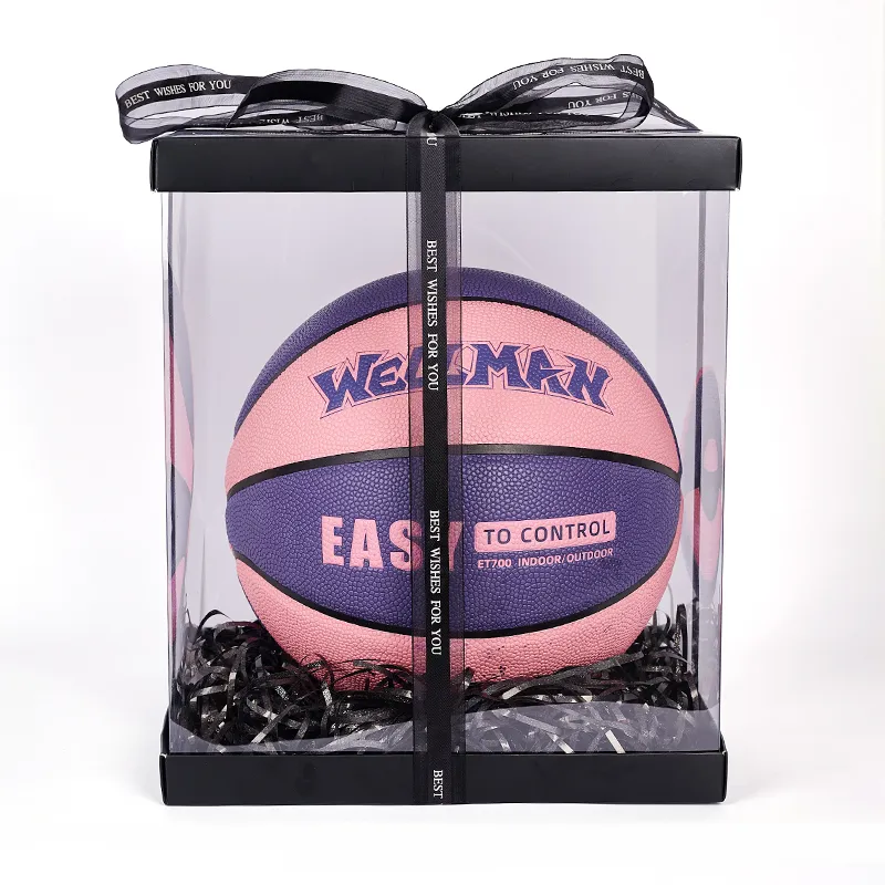 WELLman PU Basketball Pink Purple Size 7 Training Unisex-5
