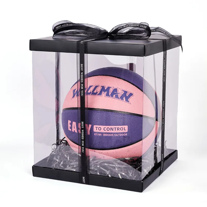WELLman PU Basketball Pink Purple Size 7 Training Unisex-4
