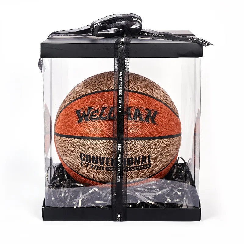 WELLman PU Basketball Orange Wave Pattern Size 7 Training Unisex-5