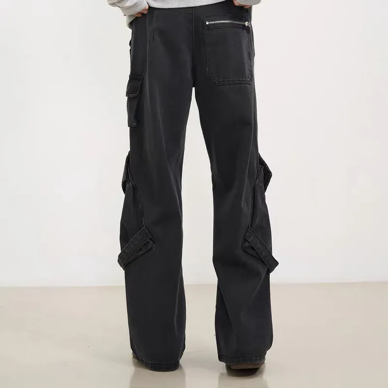 MIIRACER Jeans Unisex Black-3