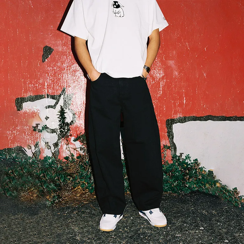 MIND ERROR Jeans Unisex Black-4
