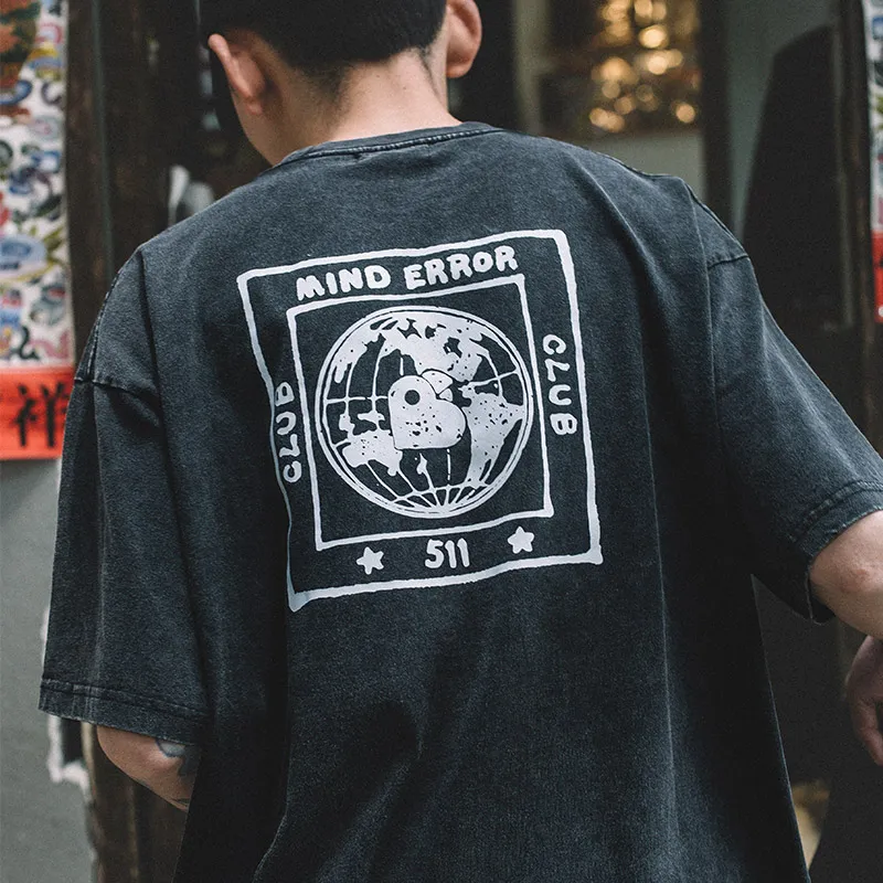 MIND ERROR Short Sleeved T Shirts Unisex-5