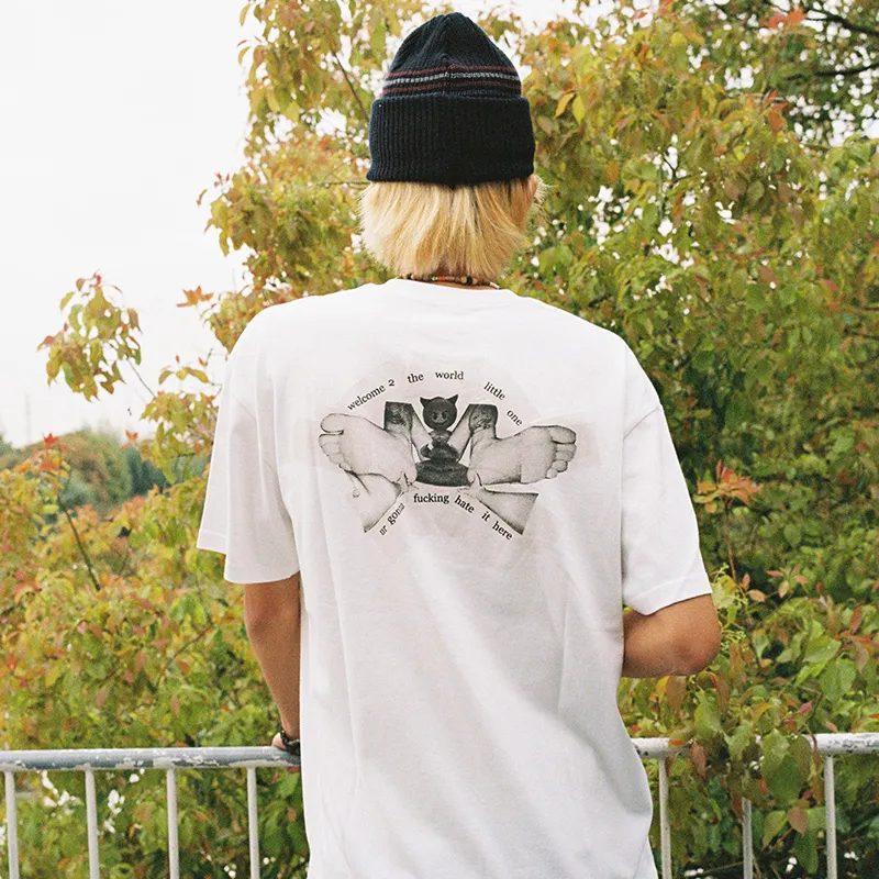 POLAR SKATE CO Welcome 2 The World Tee T Shirt Unisex White-2