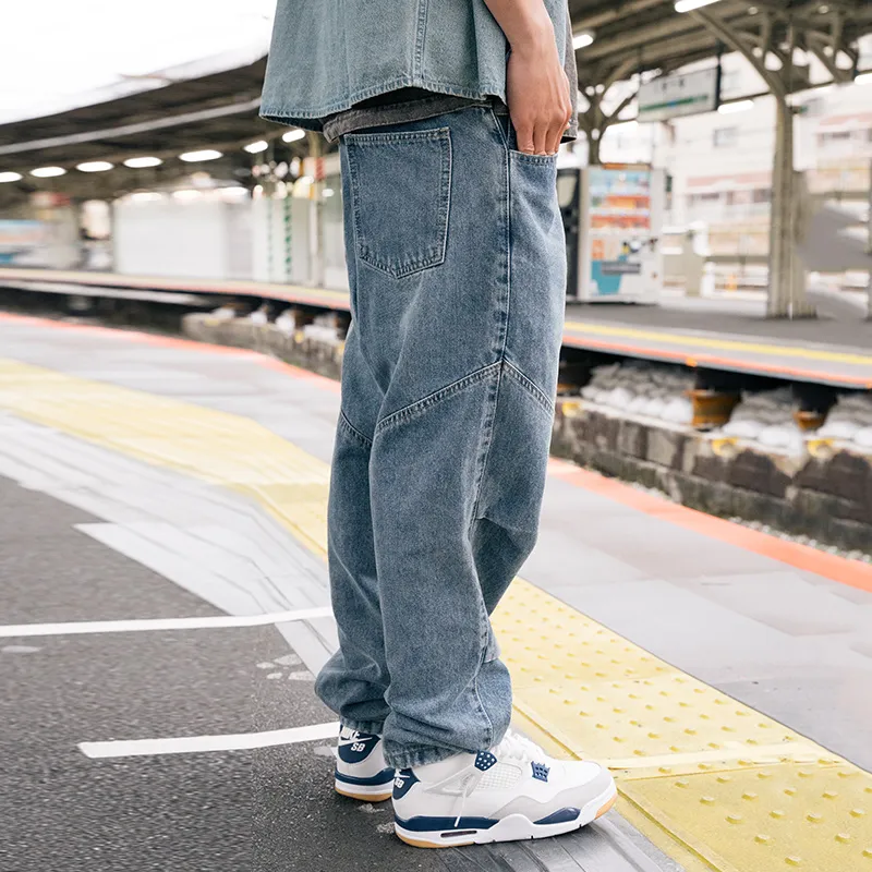 MIND ERROR Jeans Unisex Blue-3