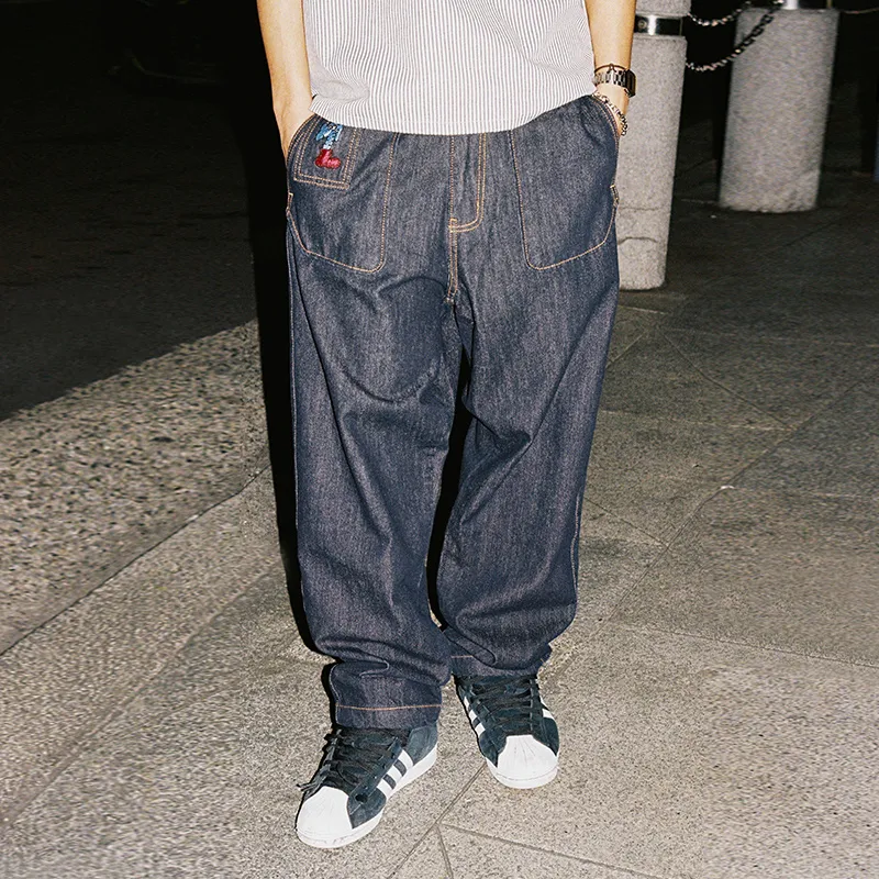 MIND ERROR Jeans Unisex Dark Blue-2