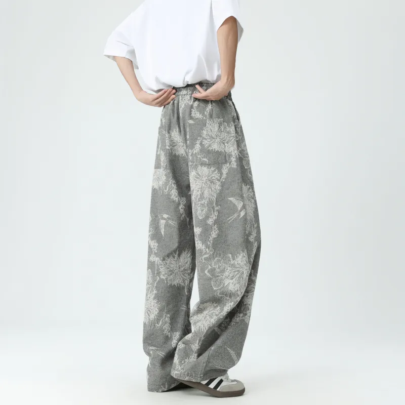 SCHEPPERHEYN Jeans Unisex Patterned Gray Extended Length-5