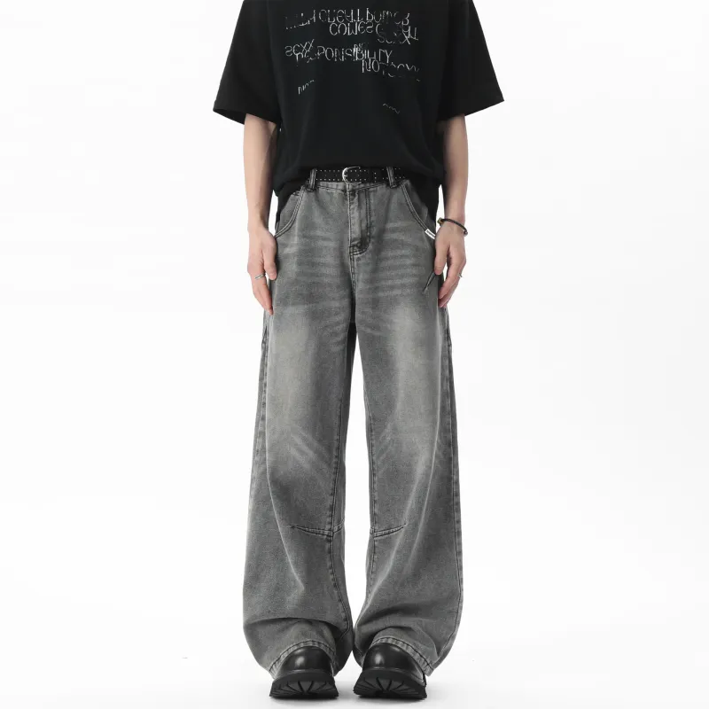 WELTER EXPERIMENT Jeans Unisex Concrete Gray Extended Style-4