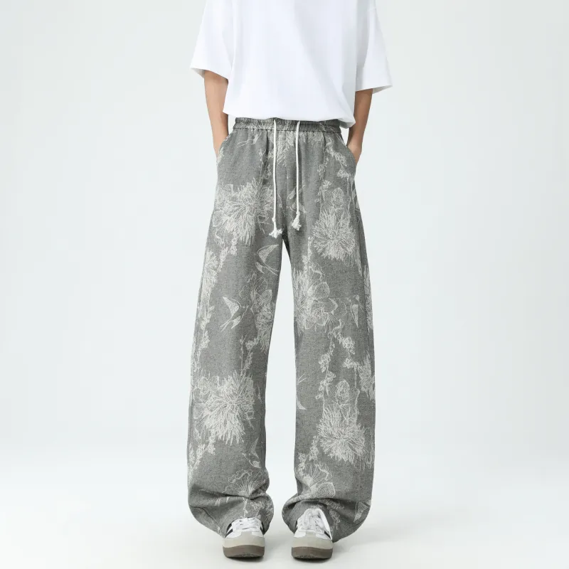 SCHEPPERHEYN Jeans Unisex Patterned Gray Extended Length-4