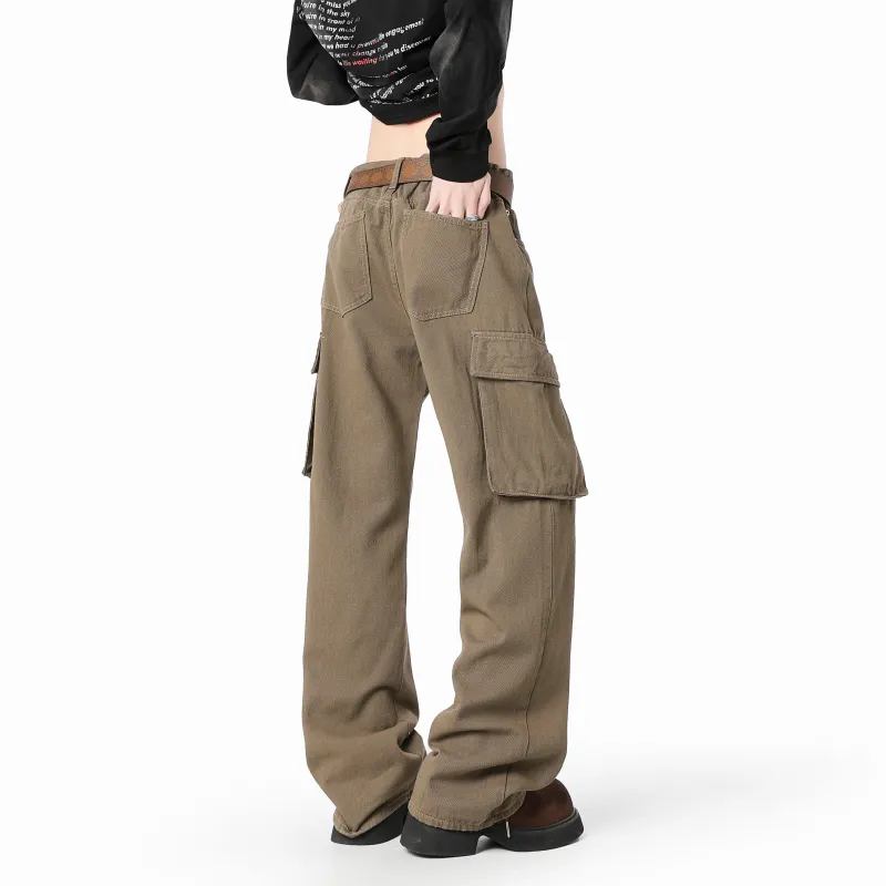 SCHEPPERHEYN Cargo Pants Unisex Dark Brown Extended Length-3