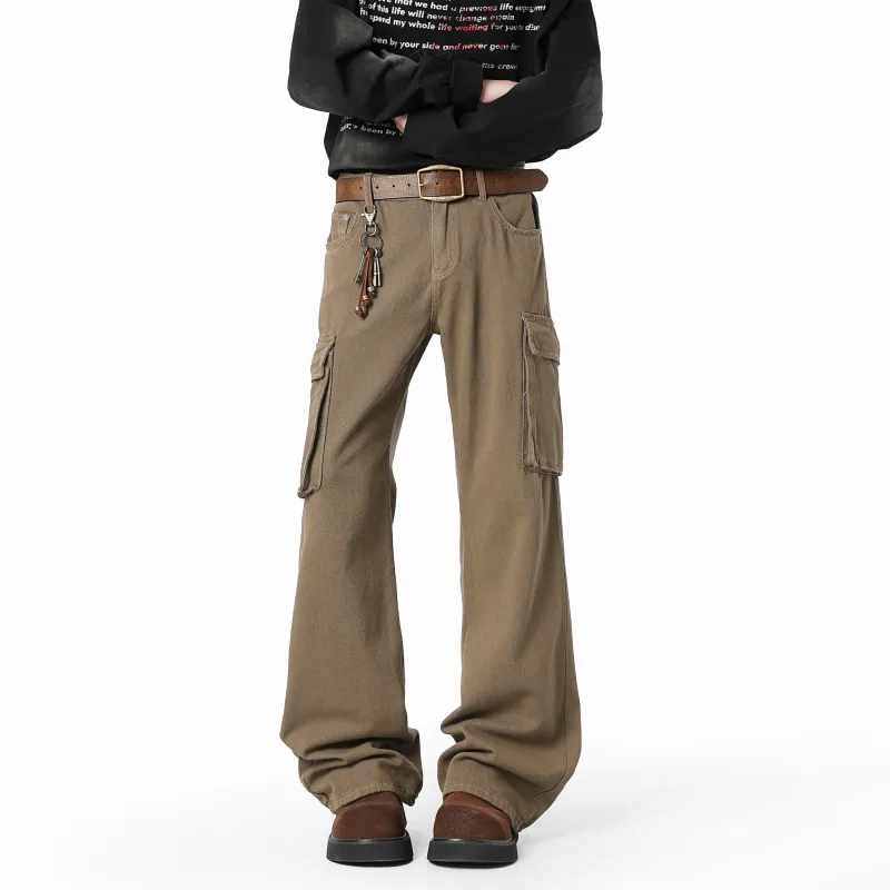 SCHEPPERHEYN Cargo Pants Unisex Dark Brown Extended Length-2
