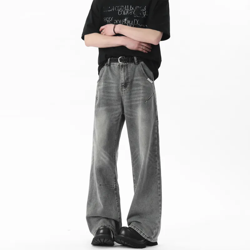 WELTER EXPERIMENT Jeans Unisex Concrete Gray Extended Style-2