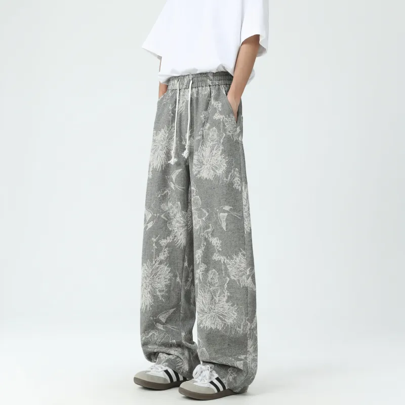 SCHEPPERHEYN Jeans Unisex Patterned Gray Extended Length-3