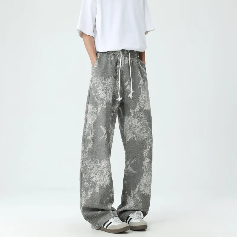 SCHEPPERHEYN Jeans Unisex Patterned Gray Extended Length-2