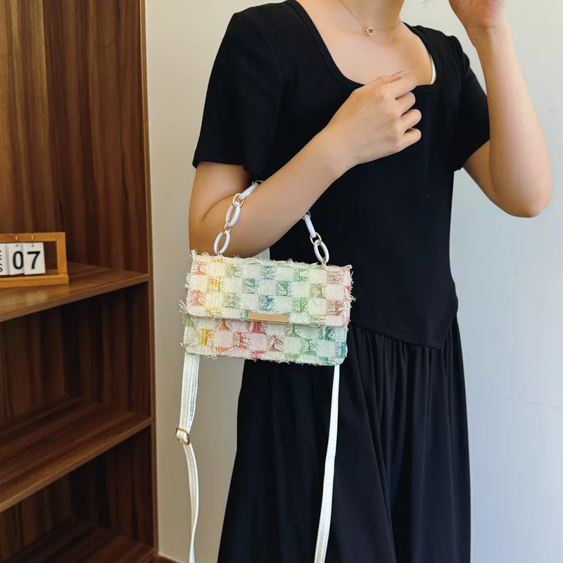 Miss Angel Fabric Crossbody Bag, Shoulder Bag, Handbag Women's Multicolor-5
