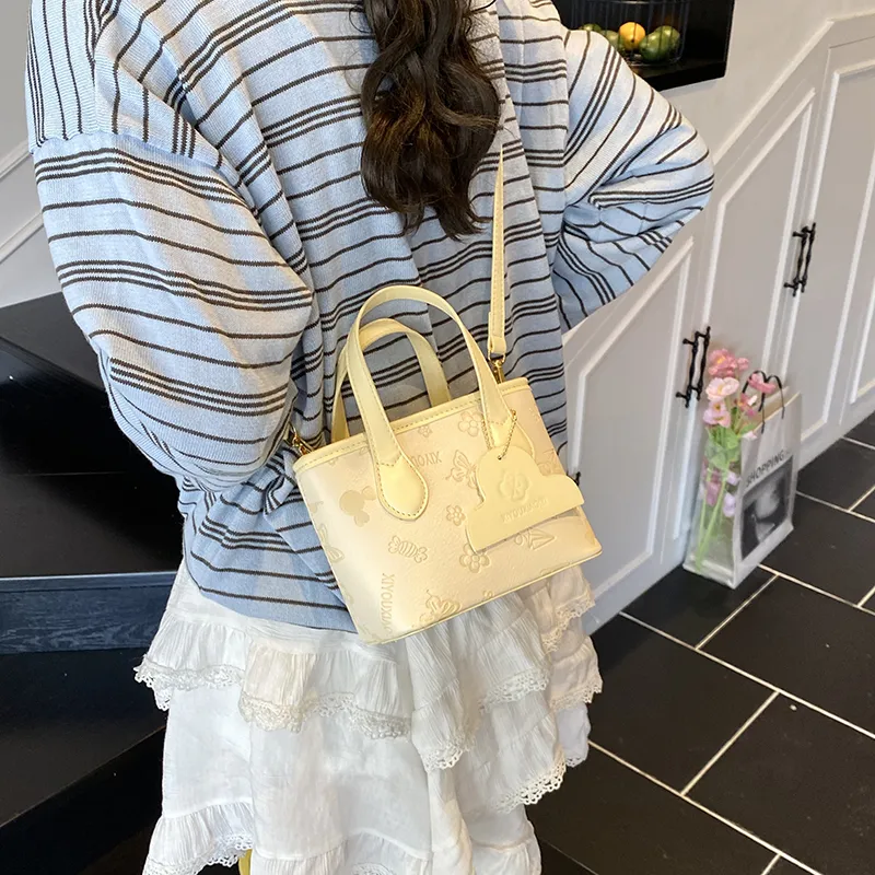 Miss Angel PU Handbag Women's Pink/White/Yellow-16
