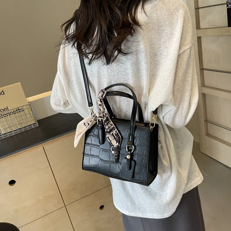 Miss Angel PU Handbag Regular Women's White/Black-8