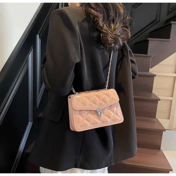Miss Angel PU Crossbody Bag Women's Black/Beige/Green/Pink/Khaki-15