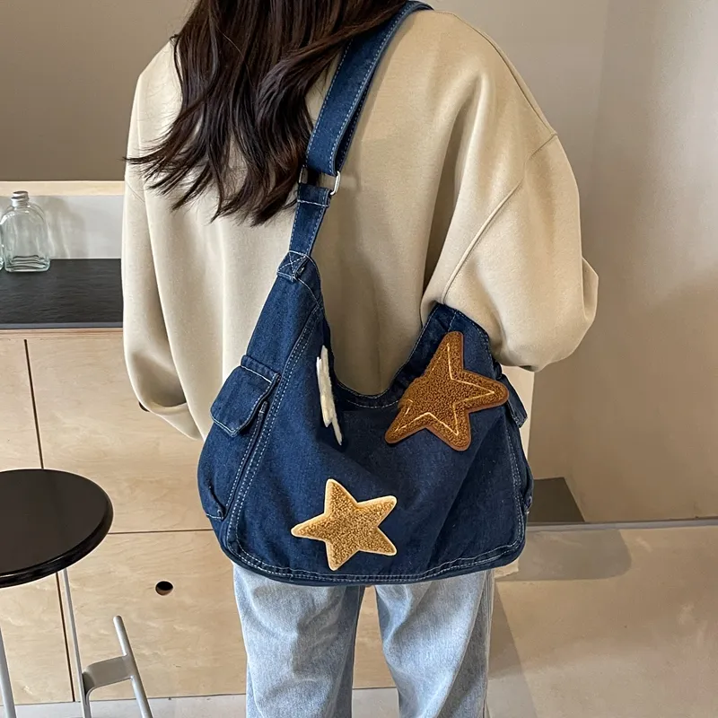 Miss Angel Denim Shoulder Bag Crossbody Bag Regular Women's Multicolor-14