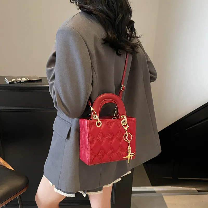 Miss Angel PU Crossbody One Shoulder Handbag Women's Multicolor-19