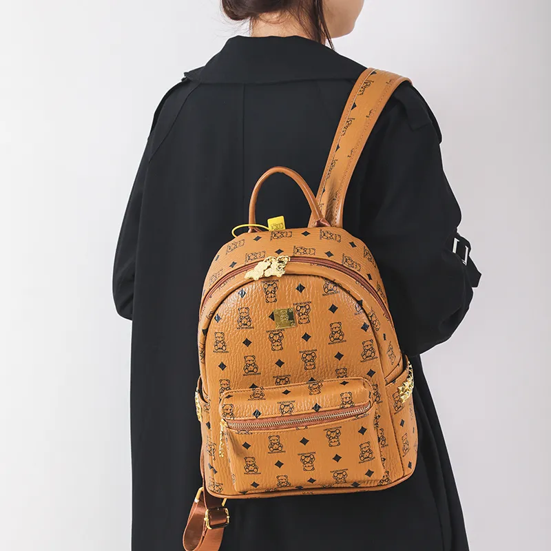Miss Angel PU Backpack Tubas Women's White/Brown-8