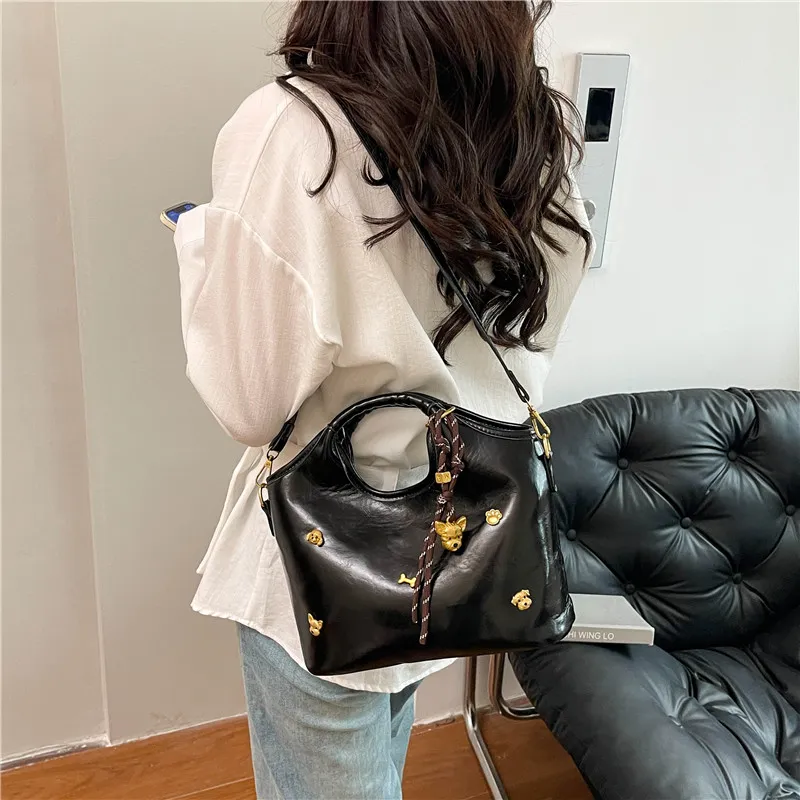 Miss Angel PU One Shoulder Handbag Women's Multicolor-23