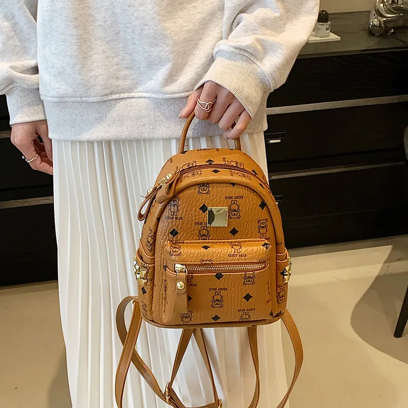 Miss Angel PU Backpack Women's Multicolor-14