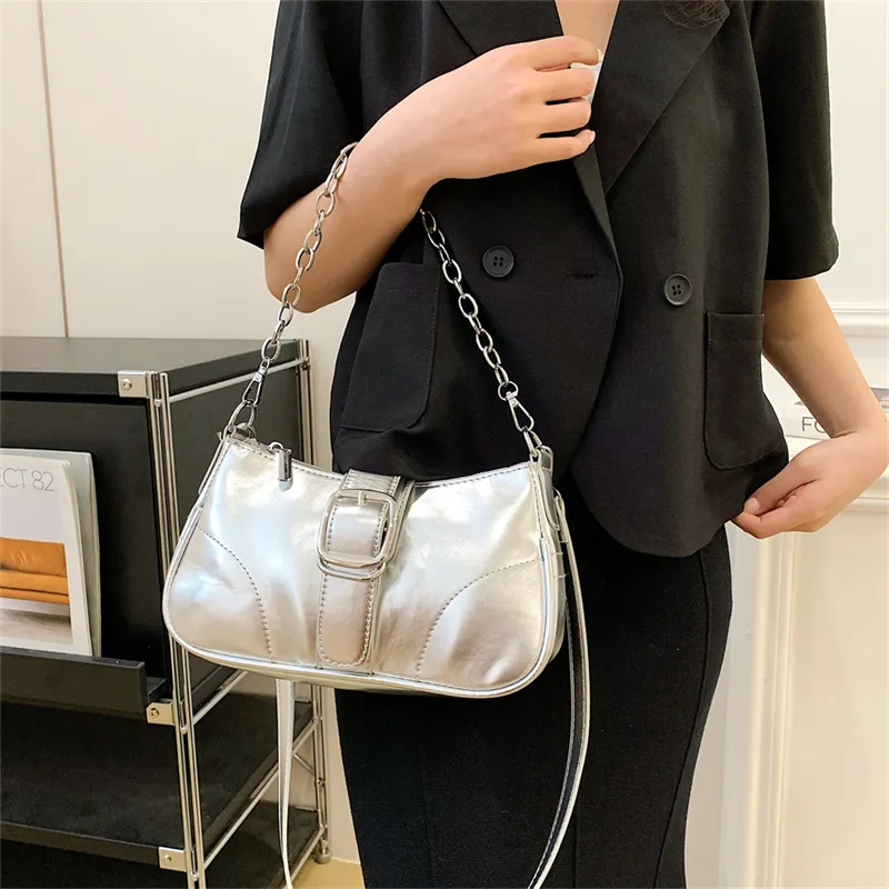 Miss Angel Patent Leather Shoulder Bag Women's Multicolor-4