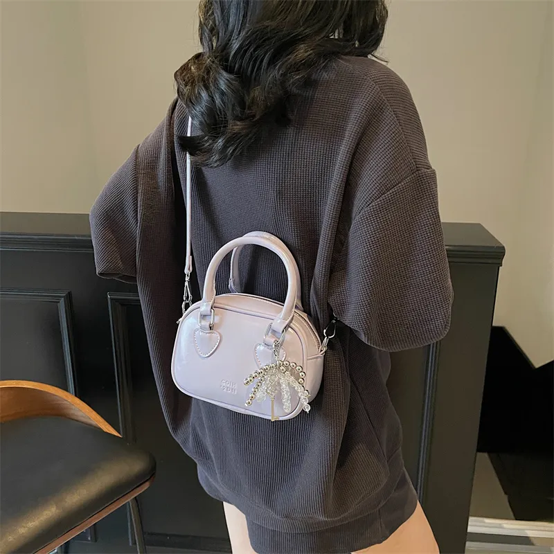 Miss Angel PU Handbag Women's White/Pink/Black-7